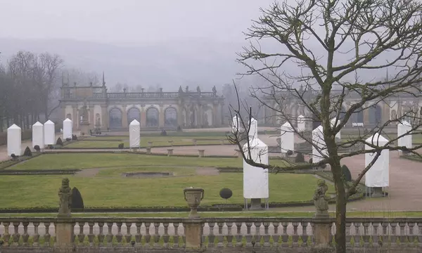 Schloss Weikersheim, Schlossgarten im Winter